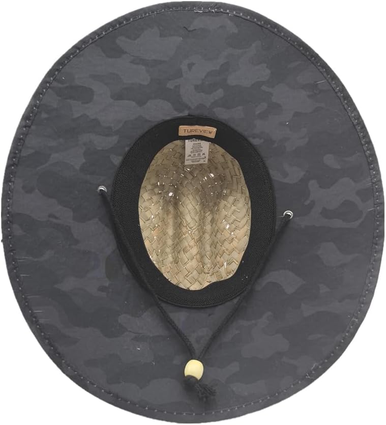 TUREVIEW Store Men's and Wowen's Lifeguard Straw Hat Wide Brim Beach Hat Sun Protection Outdoor Hat for Fishing Hiking - Image 2